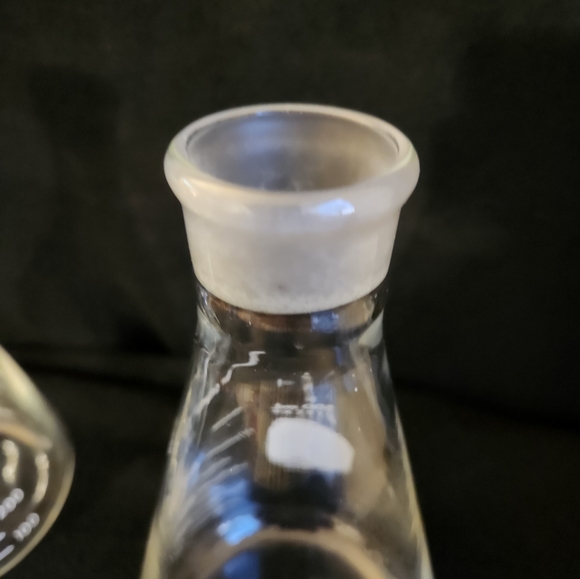 Vintage Pyrex Flask Erlenmeyer Glass Labware Science No 5020 - Picture 3 of 9